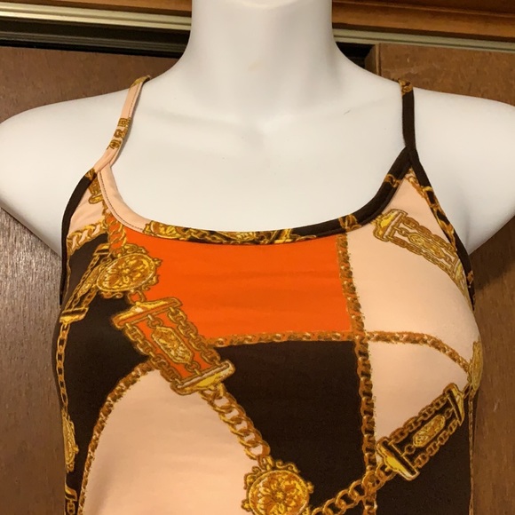 Beautiful Chocolate and Orange  Dress🤎🧡 - Picture 3 of 5